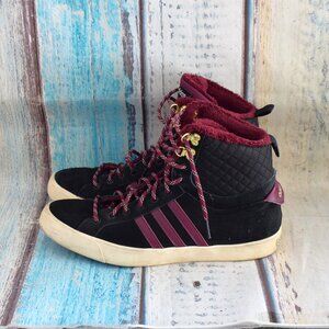 Women's Adidas Neo Park Winter Hi Lace Up Sneaker US 9.5 Black/Maroon